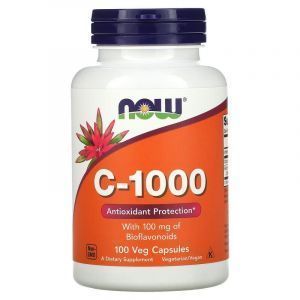 Витамин С с биофлавоноидами, C-1000, Now Foods, 100 вегетарианских капсул 
