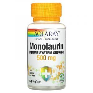 Monolaurin, Solaray, 500 mg, 60 kapsula