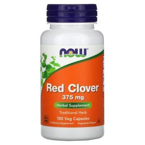 Красный клевер, Red Clover, Now Foods, 375 мг, 100 вегетарианских капсул