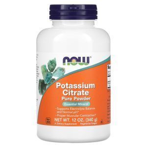 Калий цитрат, Potassium Citrate, Now Foods, чистий порошок, 340 г