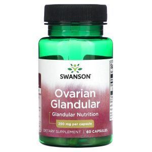 Ткань яичников коровы, Ovarian Glandular, Swanson, 250 мг, 60 капсул
