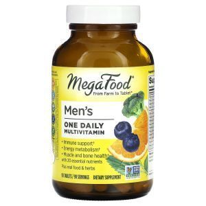 Витамины для мужчин, Men's One Daily, Mega Food, без железа, 1 в день, 90 таблеток (Default)