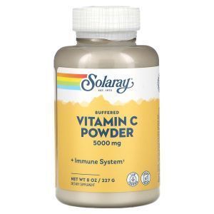 Витамин С, Buffered Vitamin C, Solaray, буферизованный, порошок, 5000 мг, 227 г
