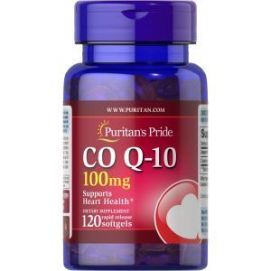 Коэнзим Q-10, Co Q-10, Puritan's Pride, 100 мг, 120 капсул быстрого высвобождения