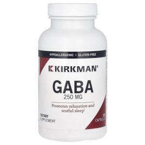 ГАМК (гамма-аминомасляная кислота), GABA, Kirkman Labs, 250 мг, 150 капсул (Default)