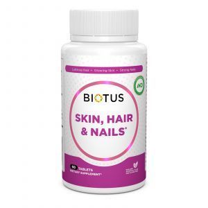 Волосы, кожа и ногти, Hair, Skin & Nails, Biotus, 60 таблеток