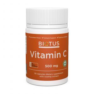 Витамин С, Vitamin C, Biotus, 500 мг, 30 капсул