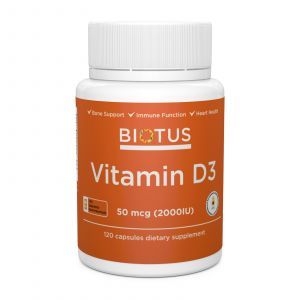 Vitamin D3, Vitamin D3, Biotus, 2000 IU, 120 kapsula