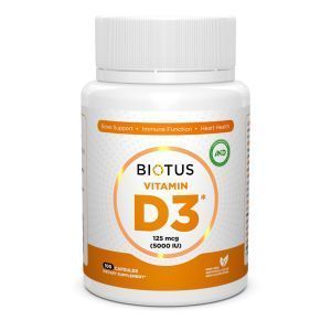 Vitamin D3, Vitamin D3, Biotus, 5000 IU, 100 kapsula