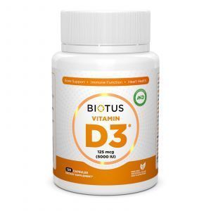 Vitamin D3, Vitamin D3, Biotus, 5000 IU, 120 kapsula