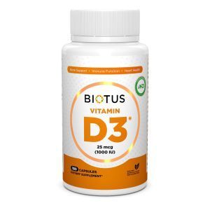 Vitamin D3, Vitamin D3, Biotus, 1000 IU, 180 kapsula